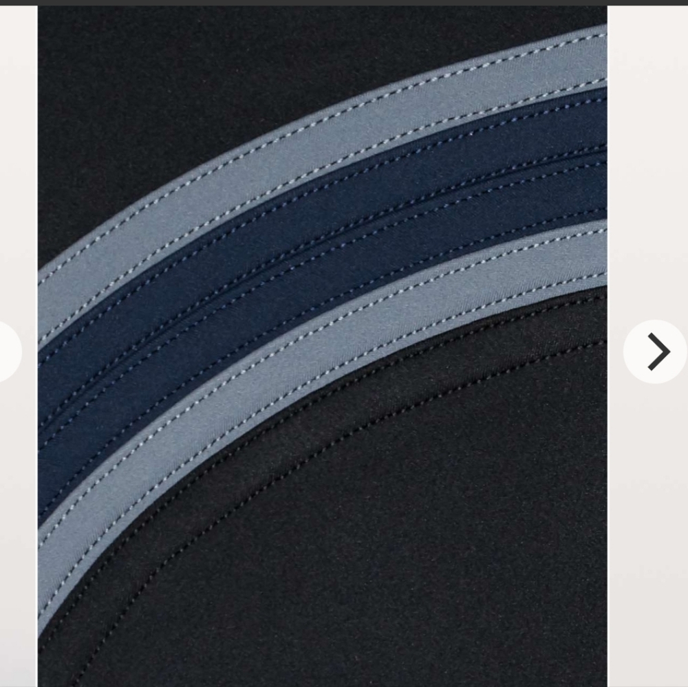 #254. Lululemon Run Crew Tight 28" ( Black/True Navy/ Steam Blue) - Picture 6 of 13